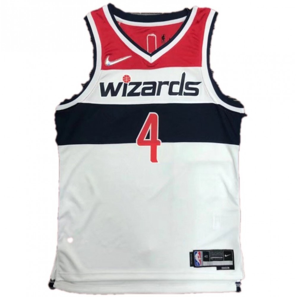 Men's Washington Wizards Westbrook #4 White 2021/22 Swingman NBA Jersey - Association Edition-Pro Kit Vault | Brand New 26/27 Sports Jerseys